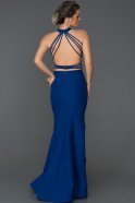 Long Sax Blue Mermaid Prom Dress ABU122