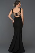 Long Black Mermaid Prom Dress ABU178