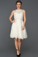 Short White Invitation Dress ABK033