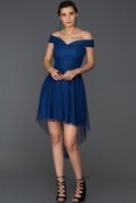 Short Sax Blue Prom Gown ABK142