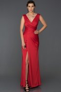 Long Red Prom Gown ABU049