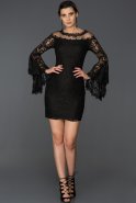 Short Black Invitation Dress ABK084