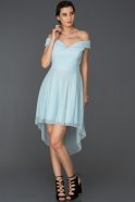 Short Light Blue Prom Gown ABK142