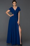 Long Sax Blue Engagement Dress ABU143