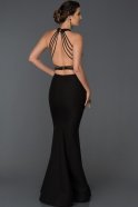 Long Black Mermaid Prom Dress ABU122