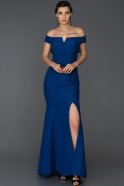 Long Sax Blue Mermaid Prom Dress ABU113