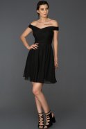 Short Black Invitation Dress ABK008