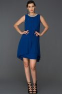 Short Sax Blue Evening Dress ABK031
