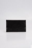 Black Leather Evening Bag V460
