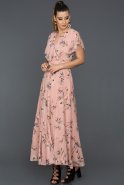 Long Powder Color Prom Gown ABU483