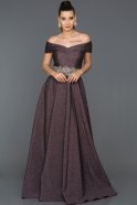 Long Purple Engagement Dress ABU244