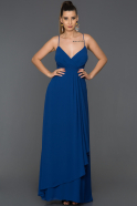 Long Sax Blue Prom Gown ABU119