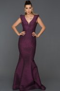 Long Fuchsia Mermaid Prom Dress ABU318