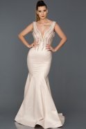 Long Powder Color Mermaid Prom Dress ABU208