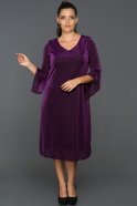 Purple Oversized Evening Dress AB2201
