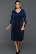 Sax Blue Oversized Evening Dress AB2201