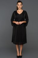 Black Oversized Evening Dress AB2201