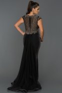 Long Black Oversized Mermaid Evening Dress ABU234