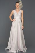 Long Pink Engagement Dress ABU082