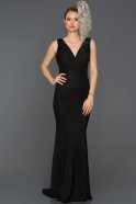 Tail Black Mermaid Prom Dress ABU235