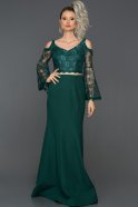 Long Emerald Green Evening Dress ABU886
