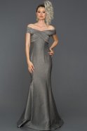 Long Grey Mermaid Prom Dress ABU111