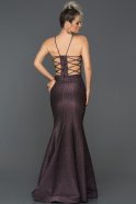 Long Violet Mermaid Prom Dress ABU059