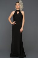 Long Black Prom Gown ABU071