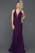 Long Purple Mermaid Prom Dress ABU121