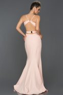 Long Powder Color Mermaid Prom Dress ABU314