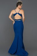 Long Sax Blue Mermaid Prom Dress ABU314