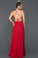 Long Red Engagement Dress ABU089