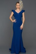 Long Sax Blue Mermaid Prom Dress AB7587