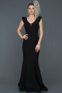 Long Black Mermaid Prom Dress AB7587