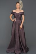 Long Violet Engagement Dress ABU252