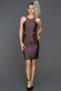 Short Violet Invitation Dress ABK075
