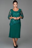 Green Oversized Evening Dress ABK074