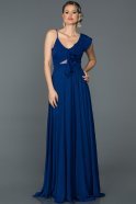 Long Sax Blue Engagement Dress ABU476