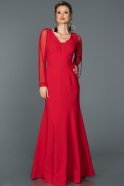 Long Red Evening Dress ABU139