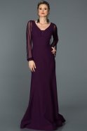 Long Purple Evening Dress ABU139