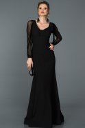 Long Black Evening Dress ABU139
