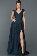 Long Sax Blue Engagement Dress ABU204
