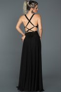 Long Black Prom Gown ABU180