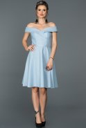 Short Blue Invitation Dress ABK111