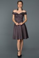 Short Violet Invitation Dress ABK111