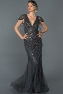 Long Anthracite Haute Couture ABU1416