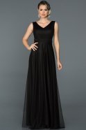 Long Black Evening Dress ABU056
