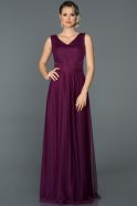 Long Violet Evening Dress ABU056