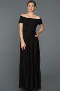 Long Black Evening Dress ABU193