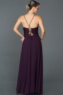 Long Purple Prom Gown ABU087